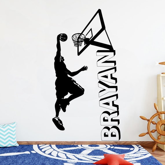 Basketball Your Name Wall Art Gifts Quotes Decor Basket Wall Etsy
