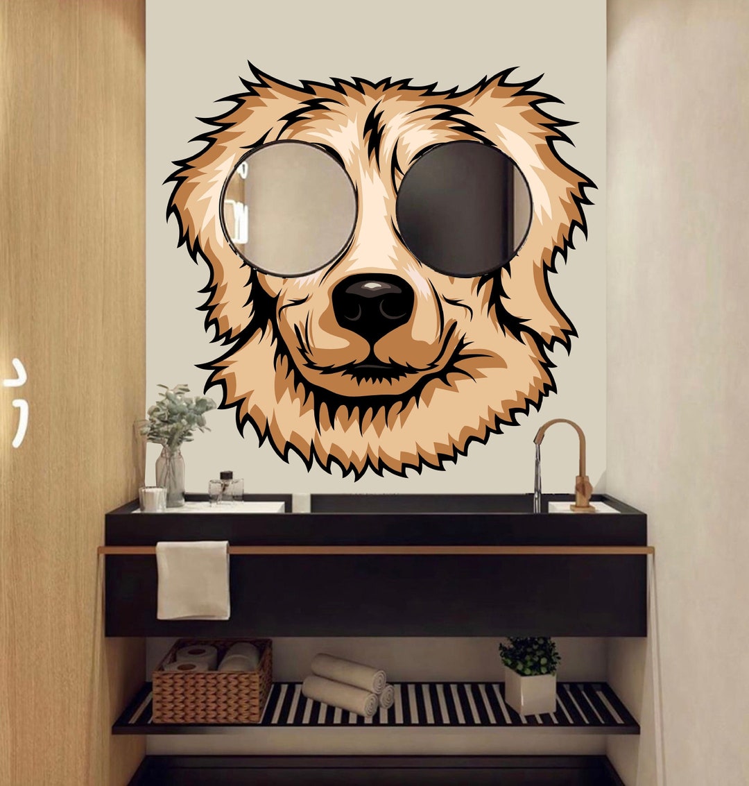 Golden Retriver Wall Decal Dog Decor Dog Kids Dog Wall Art Decal Dog