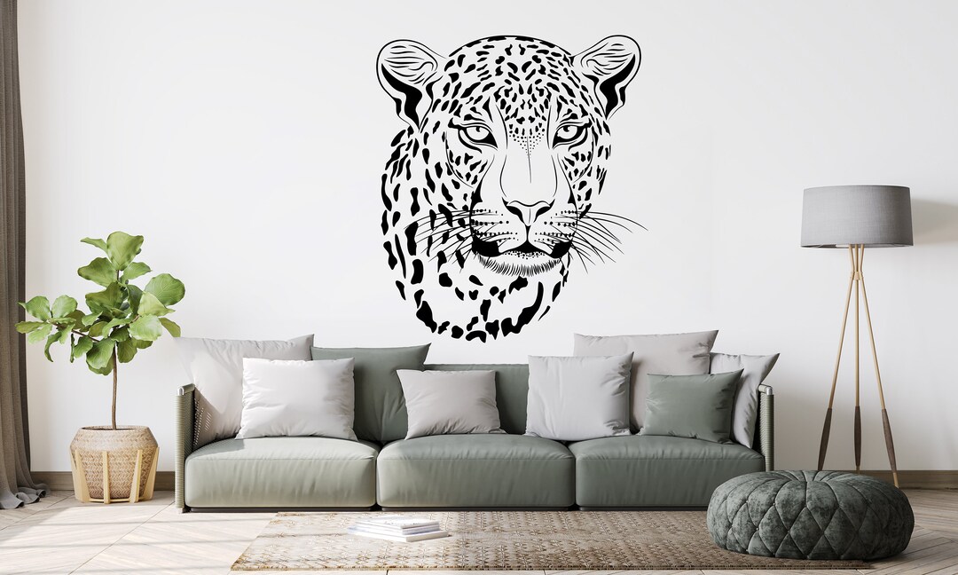 Tiger Wall Decal Animal Wall Decor Wild Safari Decal Africa Wall Art ...