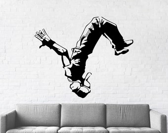 Parkour Wall Decal Parkour Art Wall Decal Sport Vinyl Parkour Etsy 日本