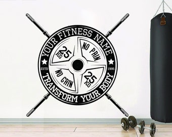 Benutzerdefinierte Gym Wand Aufkleber Fitness Dekor Kunst Zitate Gym Aufkleber Fitness Wand Kunst Geschenke Jungen Mädchen inspirierende Übung motivierende Vinyl 2380ER