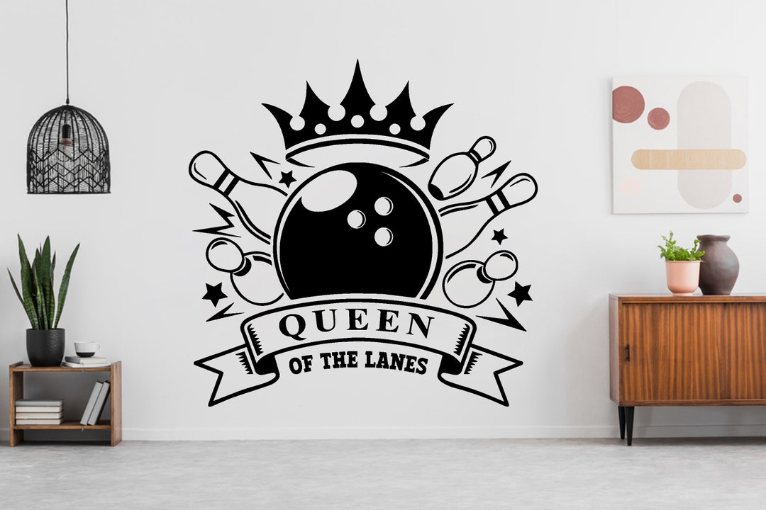 Bowling Wall Decals Bowling Wall Decor Bowling Wall Stickers Queen of