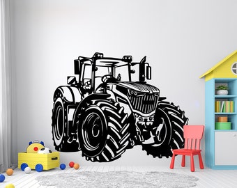 Tractor Wall Decal Tire Marks Wall Decor Tractor Farm wall Decal Racing Road Tire Track Wall Decal Decal Vinyl Wall Sticker Room 4542ER