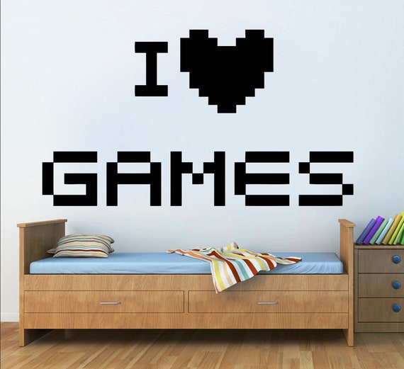 Gamer Room Decor Custom Controller Decal Video Game Wall 