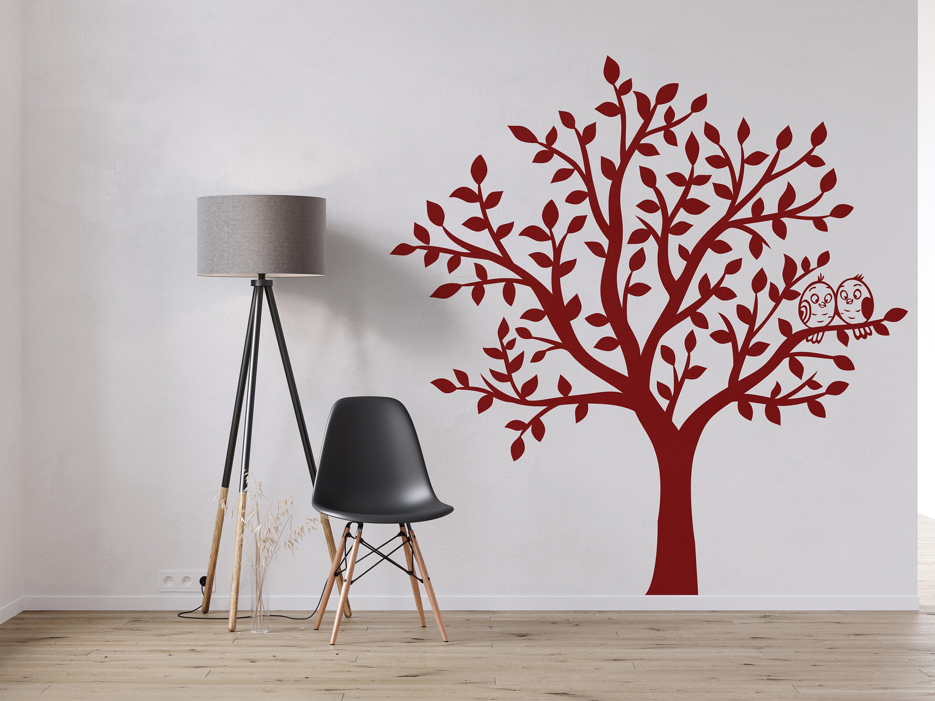 Arbre sticker mural autocollant chambre arbre de vie racines