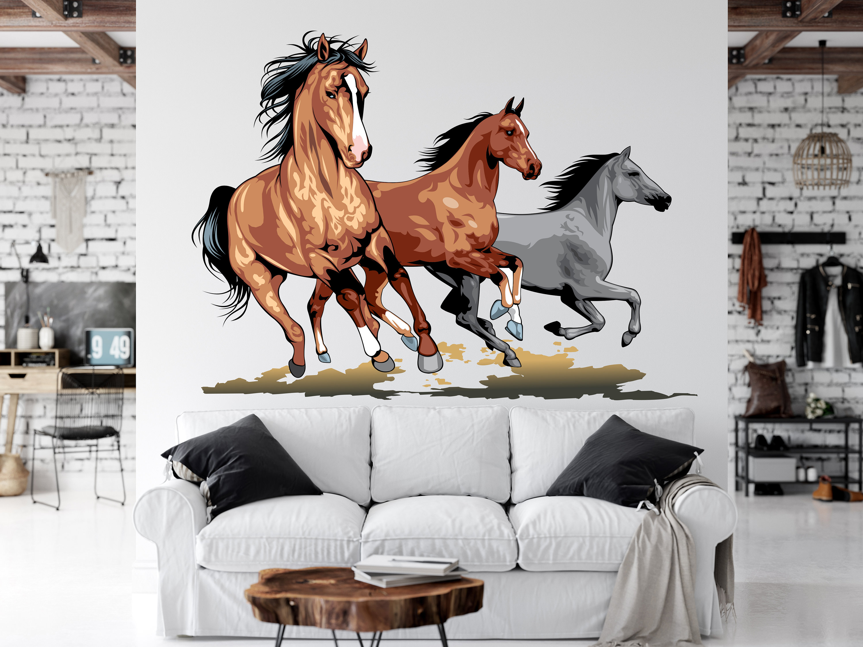 Beautiful Horse Wall Decal Horse Wall Sticker Horse Wall Etsy UK