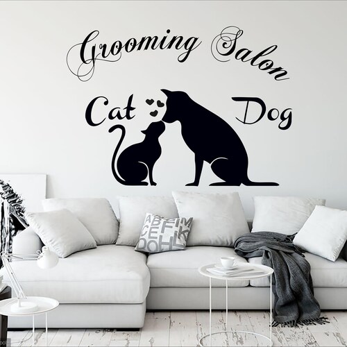 Pet Wall Decal Stickers Dog or Cat Owner Gift Vinyl Home Etsy