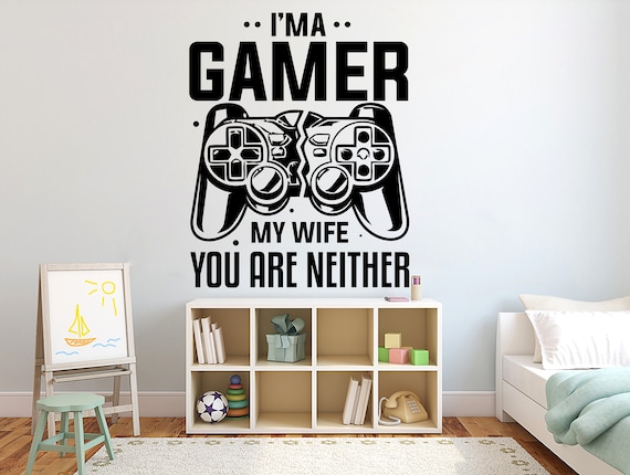 Eat Sleep Game Gamepad wall sticker Boys Play Room Bedroom living room home  decoration mural wall stickers decals wallpaper