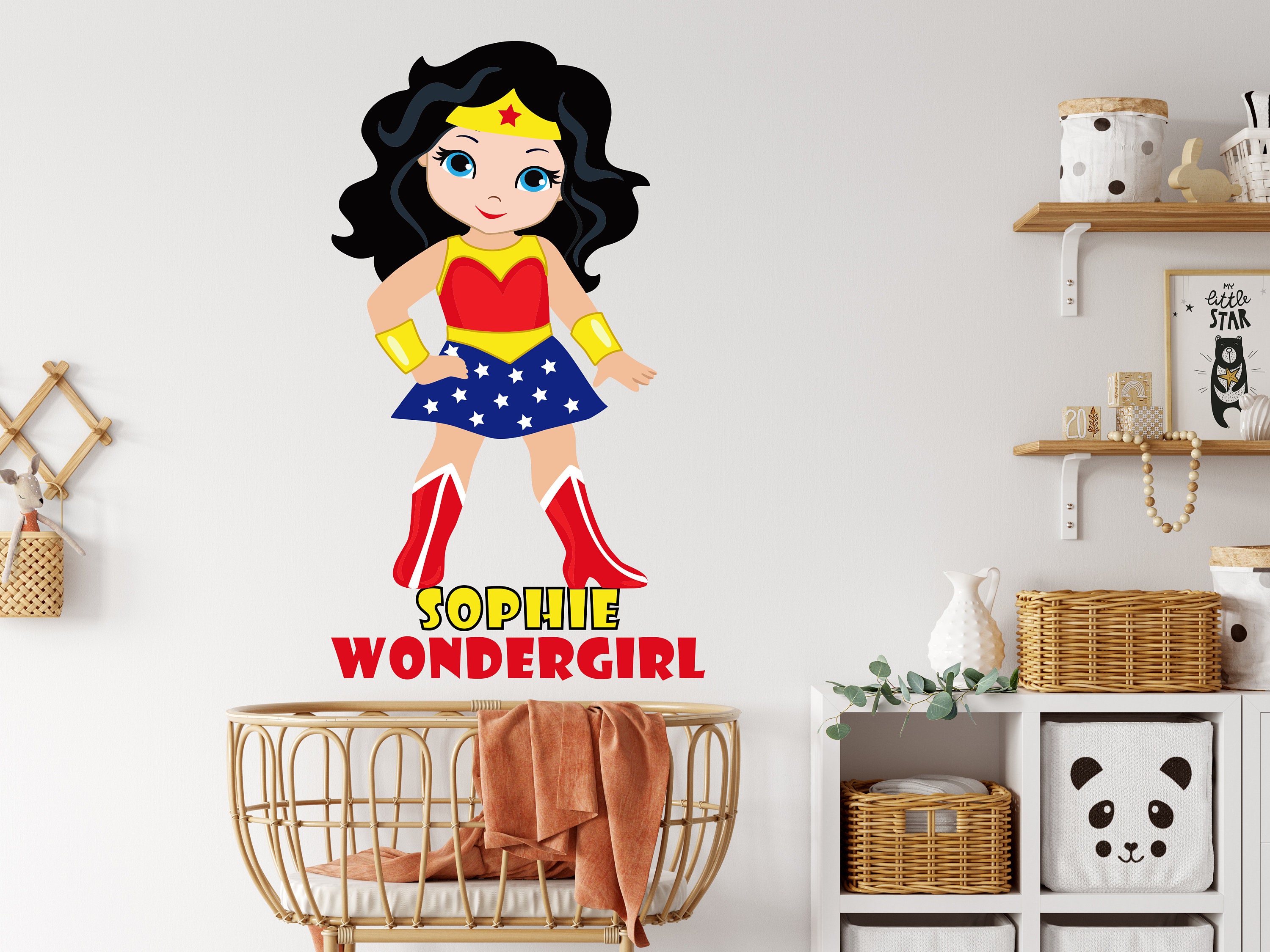 Small wonder woman symbol Vinyl Decals set of 6 wonder woman