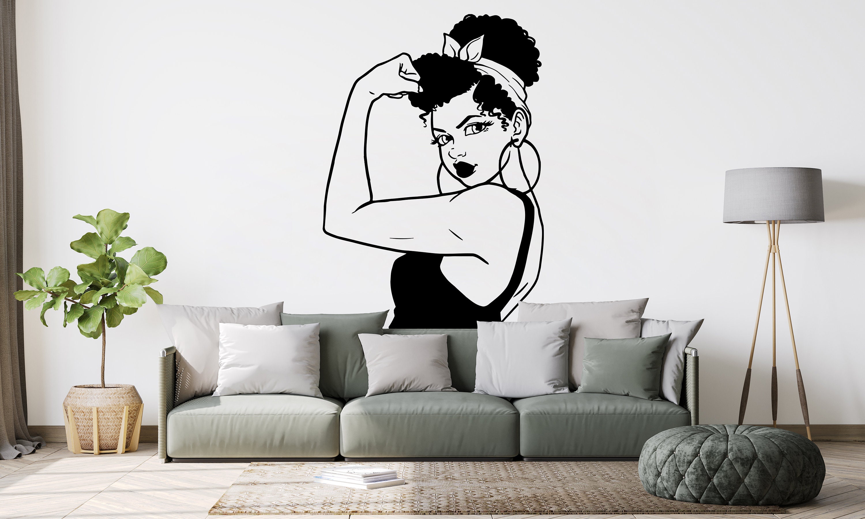 White 2024 wall sticker