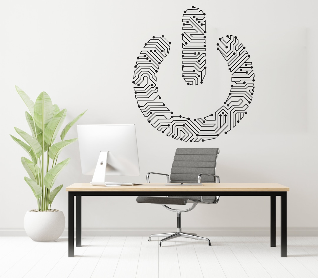 Circuit Switch off Wall Decal Technology Vinyl Wall Art Etsy