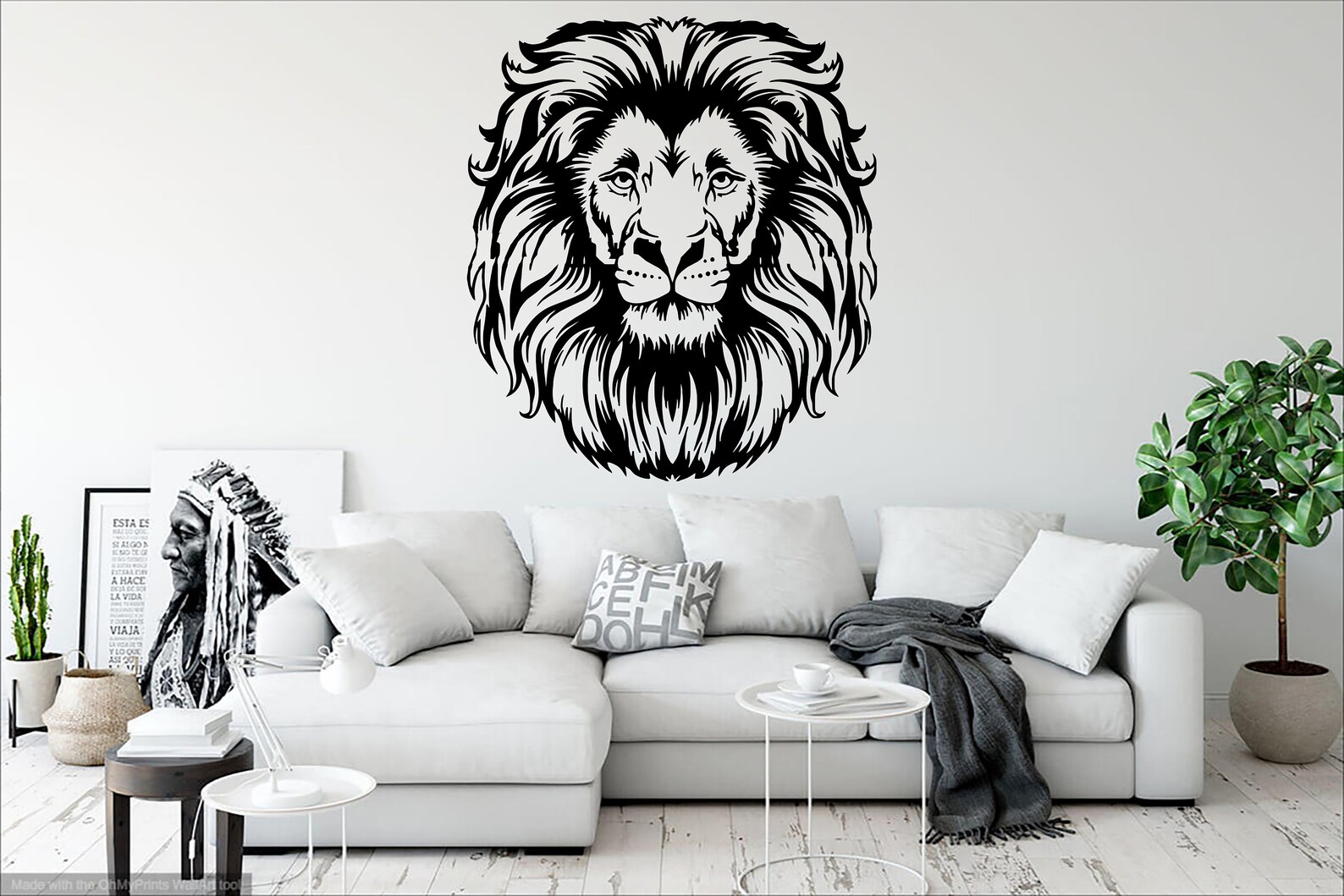 Lion King wall decor Lion wall art Wild Safari Decals King Etsy