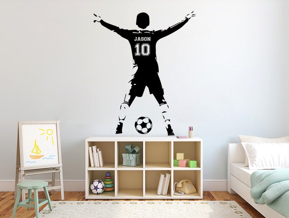 Fussball Wanddeko, Sport Vinyl, Fußball Aufkleber, Jungen Passion, Tor  Wanddeko, Wandsticker, Kinderzimmer, Dekor, 3688ER