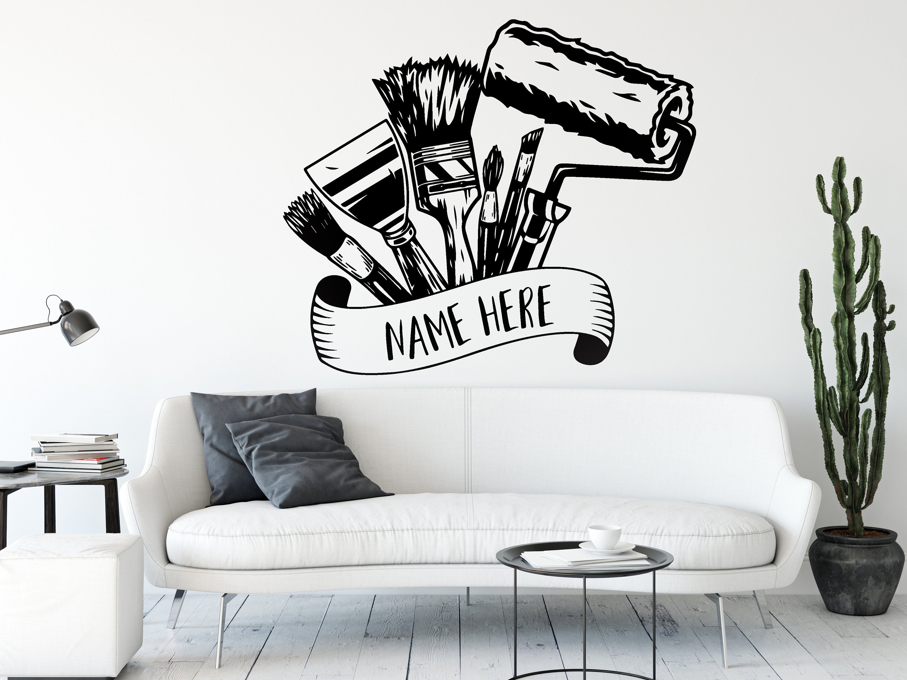 Home Painter Wall Decor Painting Service Stickers Paiting Tool Etsy  Finland
