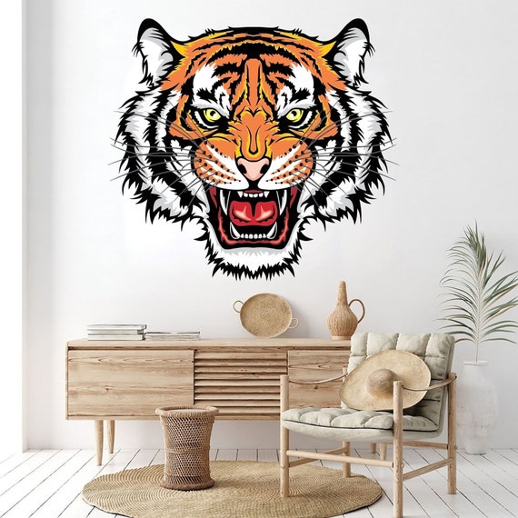 Realistic Tiger 3D Wall Stickers - 3D Wall Stickers