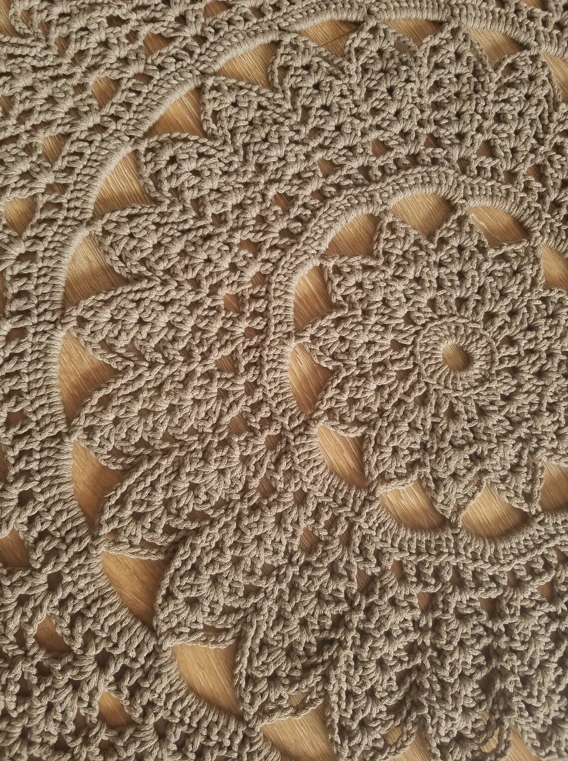 Crochet Rug Round Rug Elegant Rug Crochet Carpet Large Crochet Rug