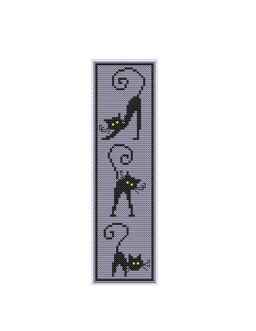 Cats Bookmark Cross Stitch Pattern Instant PDF Download - Etsy