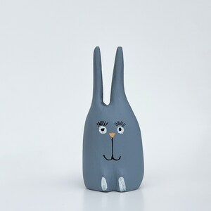 Waldorf-Inspired Wooden Rabbit Toy: Imaginative and Educational Play for Children, Unique gift for toodler image 3