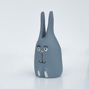 Waldorf-Inspired Wooden Rabbit Toy: Imaginative and Educational Play for Children, Unique gift for toodler image 4