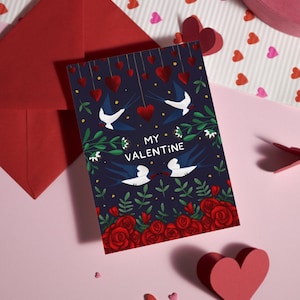 Valentijnskaart | Liefde | Uniseks | Heksenkaart | Donker | Volkskunst | Voor hem | Haar | Hen