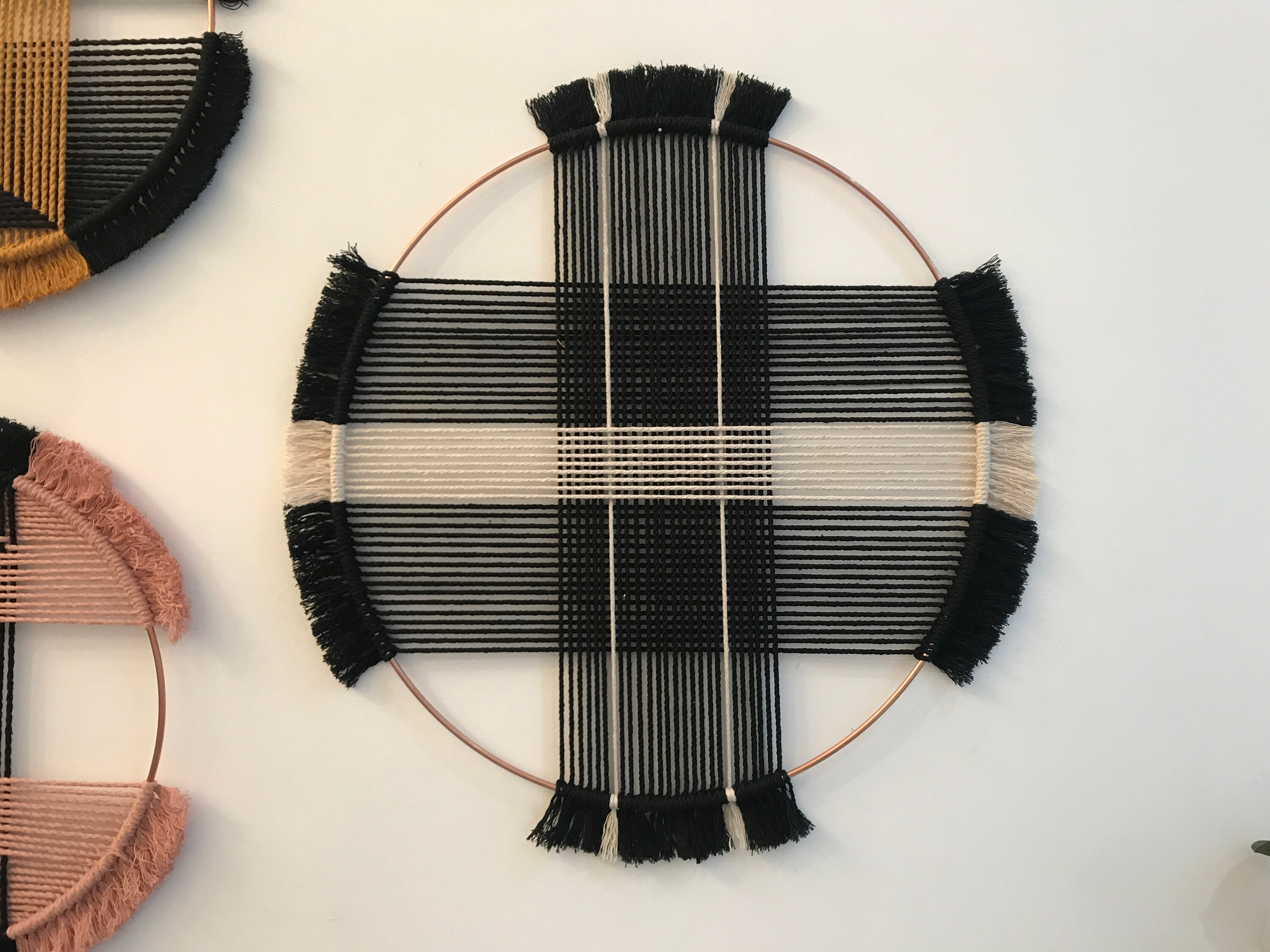 Accrochage Mural Rond en Macramé de Style Scandi Boho | Grand