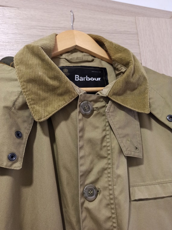 Barbour Jacket Men XXL LightWeight Parka Hooded La