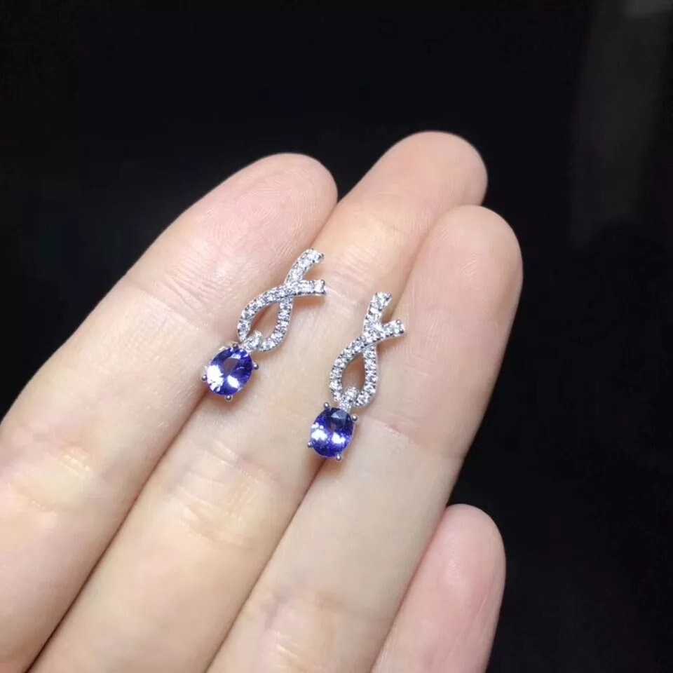 tanzanite earrings etsy