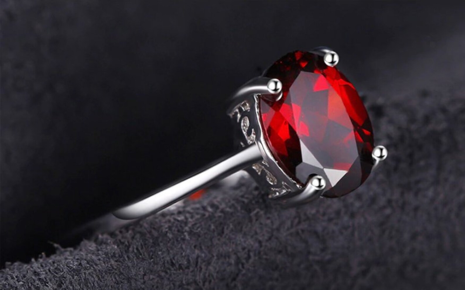 Anniversary Ring Sterling Silver Ringluxury Etsy