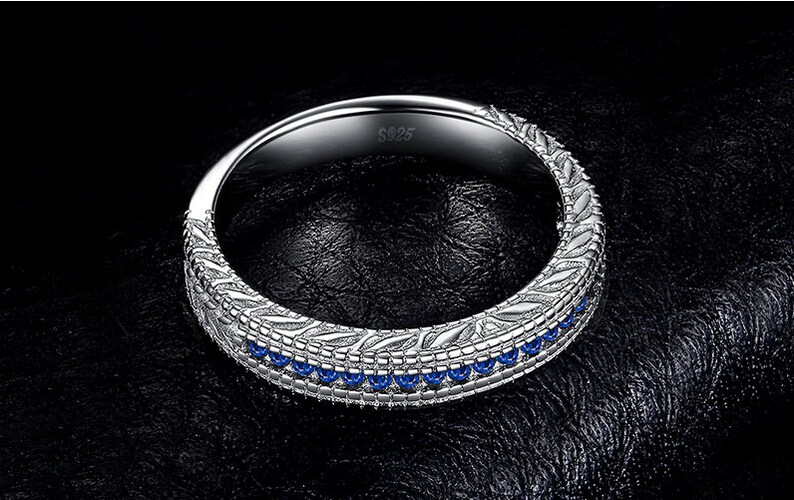 Gemstone Ring,Trendy Ring Sapphire Ring Luxury RingBand Oval Cut