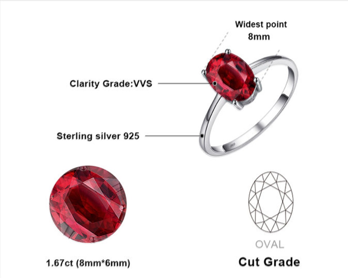 Anniversary Ring Sterling Silver Ringluxury Etsy