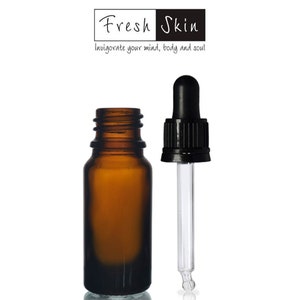 Amber Glass Pipette Dropper Bottle 10ml | Eye Ear Drops, Oils, Serum