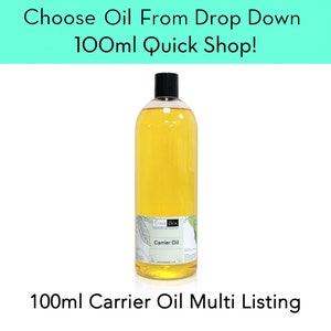 100ml 100% Pure Carrier Oil by Freshskin - 14 different types to choose from!