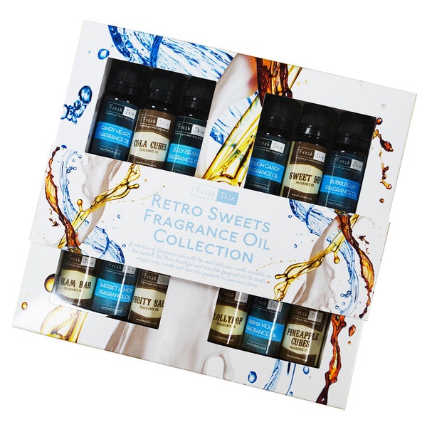 Freshskin Retro Sweets Fragrance Oil Starter Kit – Best Selling Collection of Retro Sweets Fragrance Oils!