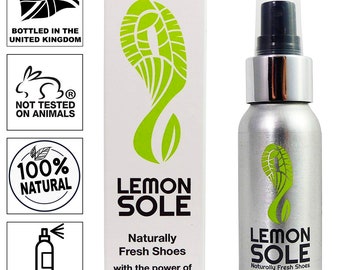 60ml Lemon Sole - Powerful And Natural Shoe Freshener & Deodoriser! A 100% Natural Product Made With Six Essential Oils!