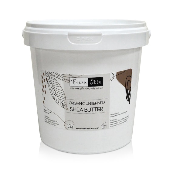 Shea Butter Certified Organic - Unrefined, Cold Pressed, 100% Pure, Raw & Natural - Multiple Sizes Available