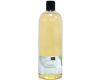 Grapeseed Pure Cold Pressed Carrier Oil - Multiple Sizes Available