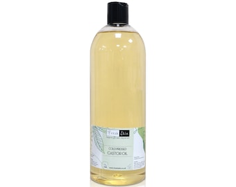 Castor 100% Pure Cold Pressed Oil - EP/BP Grade - Multiple Sizes Available