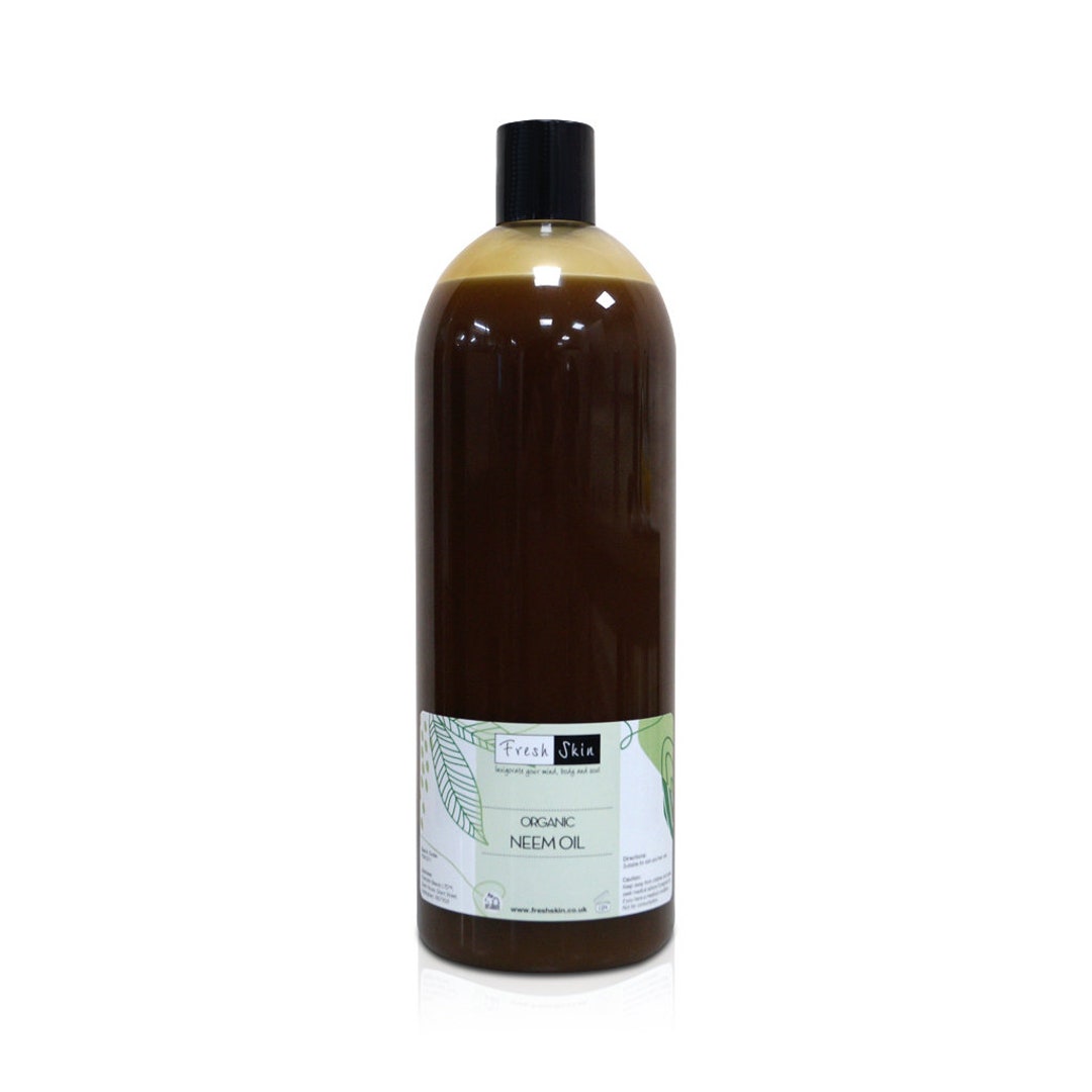 Aceite de neem orgánico para la piel, aceite de neem para cabello, aceite  de neem 100% puro prensado en frío para mezcla de aceite esencial, aceite  de