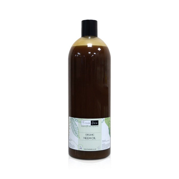 Organic Neem Carrier Oil - 100% Pure - Natural Insecticide - Multiple Sizes Available