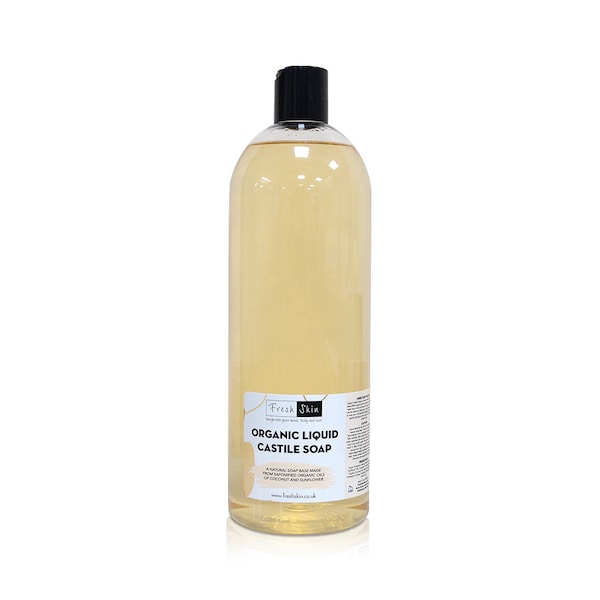 Organic Liquid Castile Soap - All-Natural Unscented Liquid Soap - Multiple Sizes Available