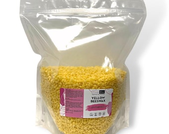 Yellow Beeswax Pellets - Various Sizes - Cosmetic Grade for Candles, Soaps, Lip Balms & Lotions