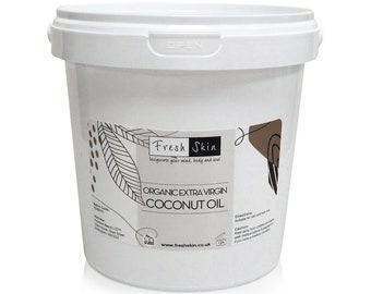 1KG Organic Extra Virgin Coconut Oil - Cold Pressed 100% Pure (1000g)