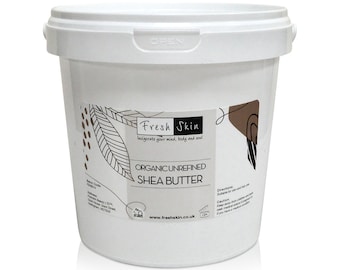 1KG Shea Butter Certified Organic - Unrefined, Cold Pressed, 100% Pure, Raw & Natural (1000g)