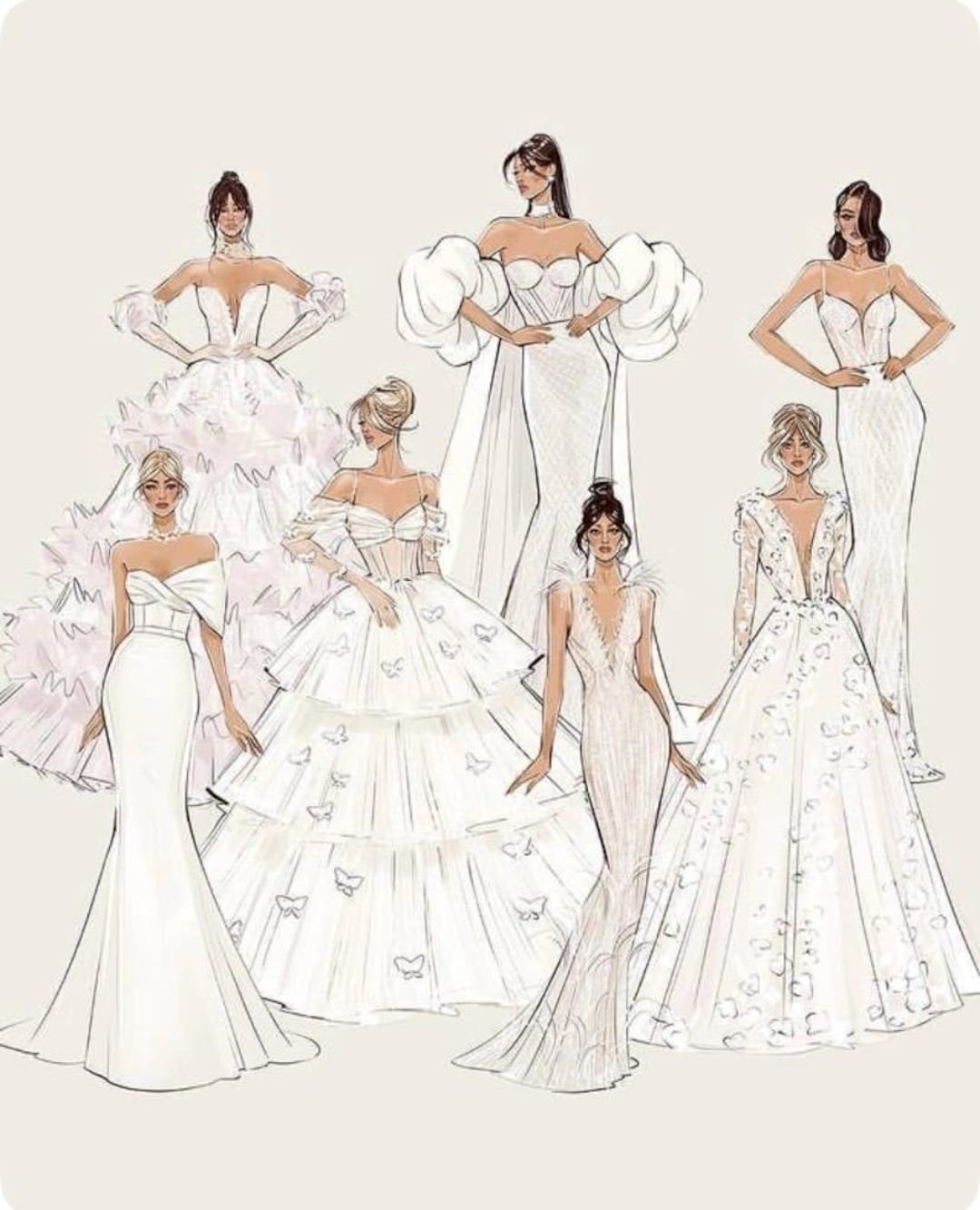 Custom Tailored Wedding or Evening Dress – Made to Measure Bridal Gown ...