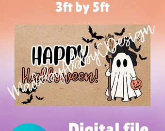 Halloween banner template