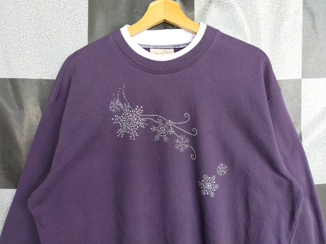 Vintage 90s Top Stitch by Morning Sun Crewneck Sweatshirt Etsy