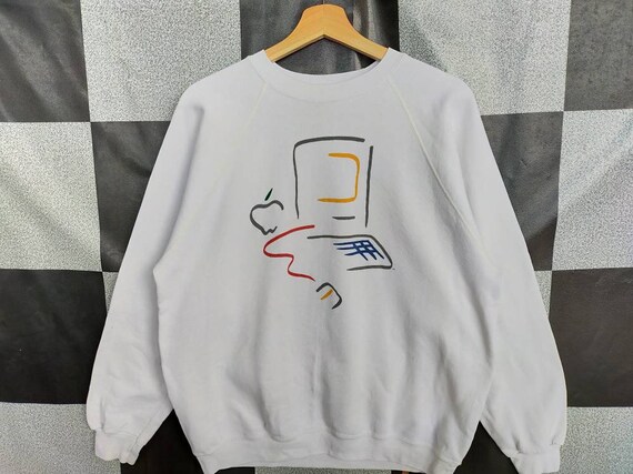 Vintage 90s Apple Crewneck Sweatshirt Apple Comput