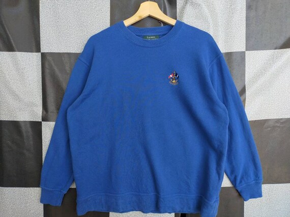 Ralph Lauren Crewneck Sweatshirt Embroidery Logo Pullover | Etsy