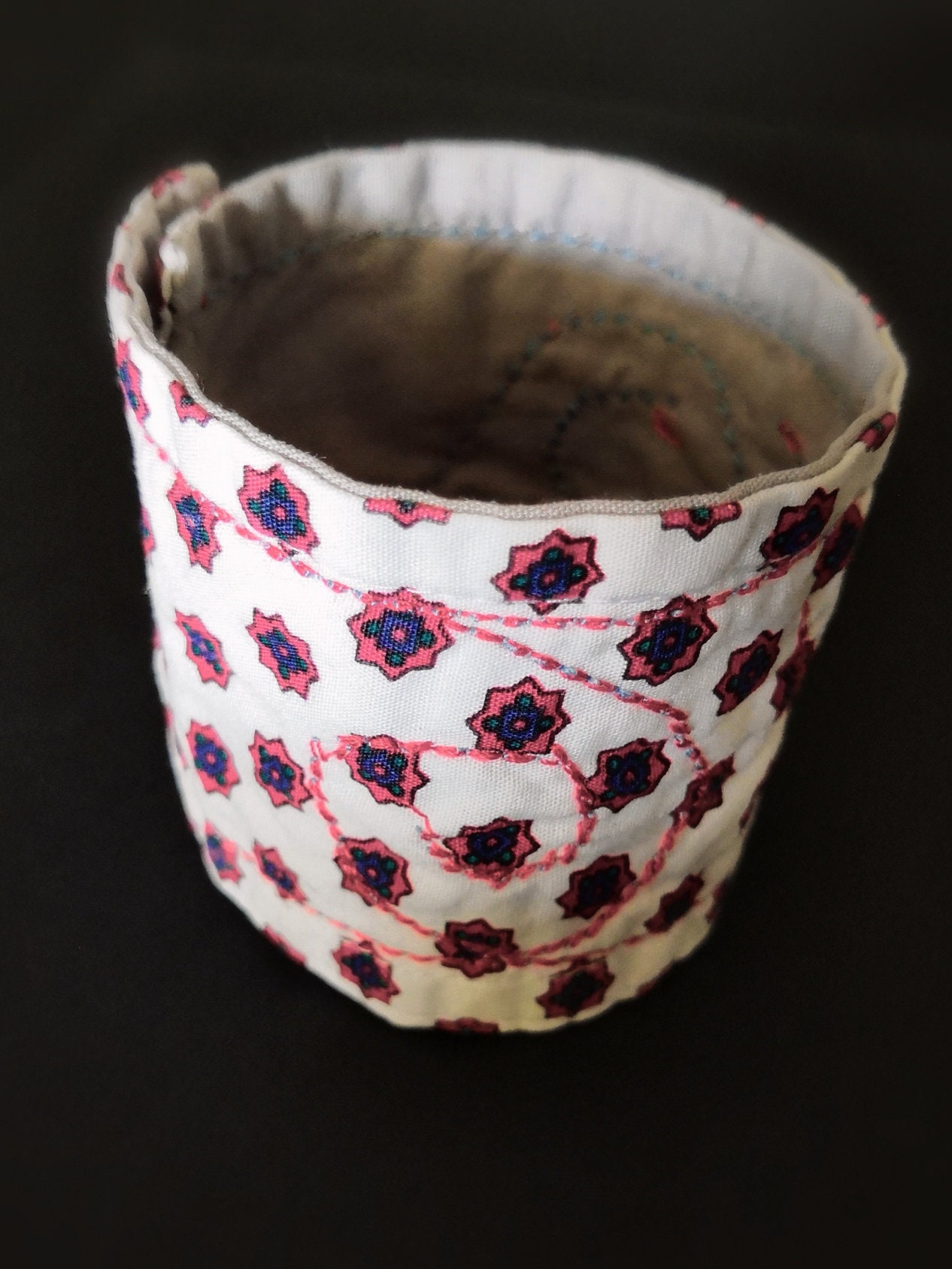 Homemade fabric wrist cuff Etsy