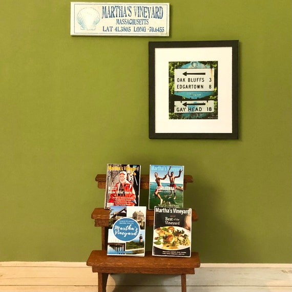 Dollhouse miniature Nantucket and Marthas Vineyard magazines Etsy